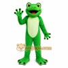 Green Frog Mascot Costume with Custom Logo Green Frog Mascot Costume with Custom Logo