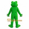 Green Frog Mascot Costume with Custom Logo Green Frog Mascot Costume with Custom Logo