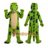 Green Dinosaur Mascot Costume with Custom Logo Green Dinosaur Mascot Costume with Custom Logo
