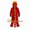 Red Dragon Mascot Costume with Custom Logo Red Dragon Mascot Costume with Custom Logo