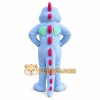 Blue Dinosaur Mascot Costume with Custom Logo Blue Dinosaur Mascot Costume with Custom Logo