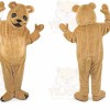 Brown Bear Mascot Costume with Custom Logo