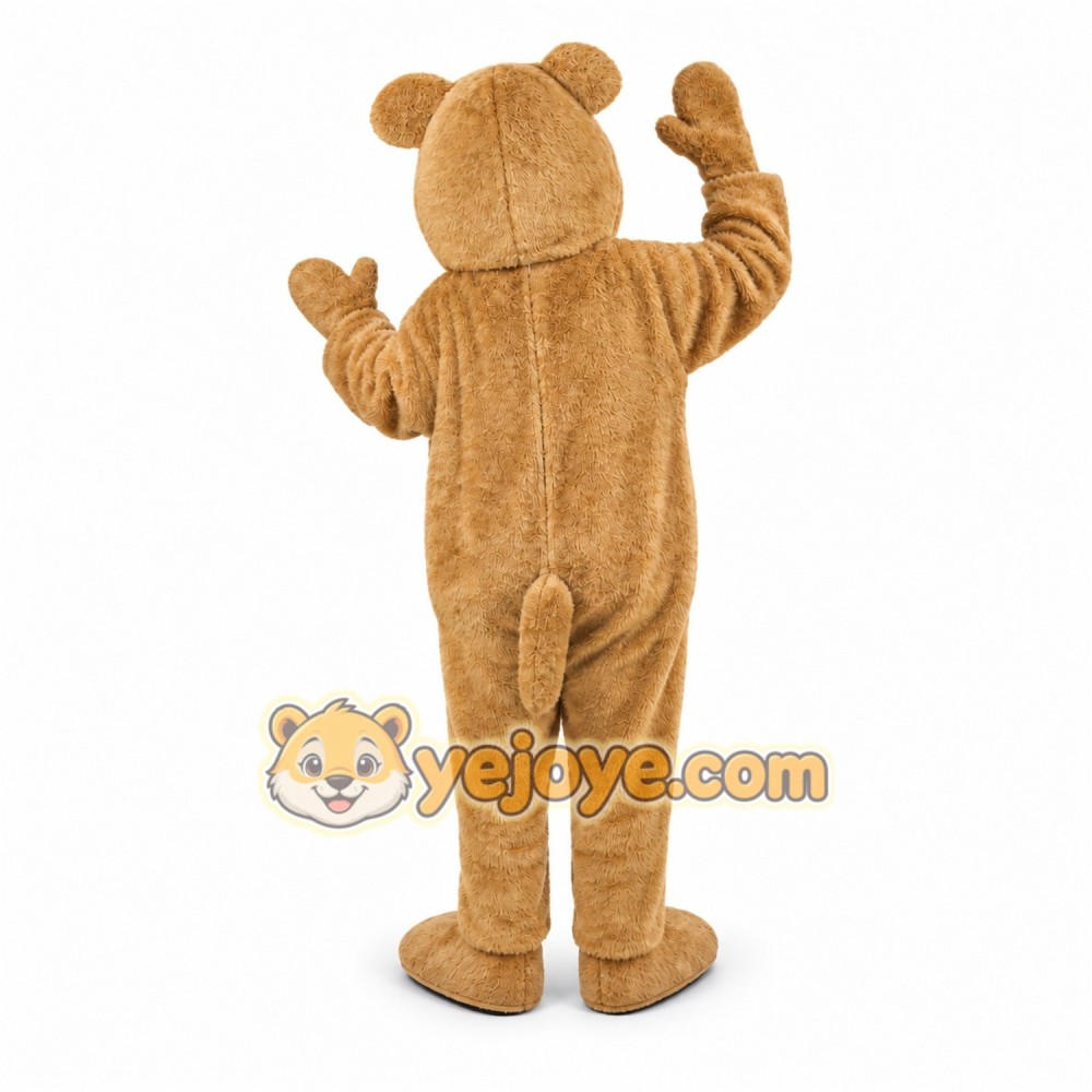 Brown Bear Mascot Costume with Custom Logo Brown Bear Mascot Costume with Custom Logo