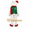 White Bear Mascot Costume with Custom Logo White Bear Mascot Costume with Custom Logo
