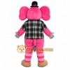 Pink Elephant Mascot Costume with Custom Logo Pink Elephant Mascot Costume with Custom Logo