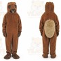 Brown Beaver Mascot Costume with Custom Logo