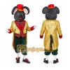 Black Mouse Mascot Costume with Custom Logo Black Mouse Mascot Costume with Custom Logo