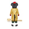 Black Mouse Mascot Costume with Custom Logo Black Mouse Mascot Costume with Custom Logo