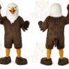 Brown Eagle Mascot Costume with Custom Logo