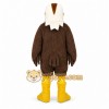 Brown Eagle Mascot Costume with Custom Logo Brown Eagle Mascot Costume with Custom Logo