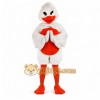 White Duck Mascot Costume with Custom Logo White Duck Mascot Costume with Custom Logo