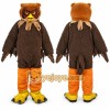 Brown Owl Mascot Costume with Custom Logo Brown Owl Mascot Costume with Custom Logo