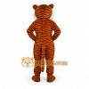 Orange Tiger Mascot Costume with Custom Logo