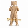 Beige Cougar Mascot Costume with Custom Logo Beige Cougar Mascot Costume with Custom Logo