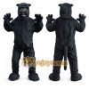 Black Panther Mascot Costume with Custom Logo Black Panther Mascot Costume with Custom Logo