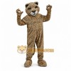 Tan Leopard Mascot Costume with Custom Logo Tan Leopard Mascot Costume with Custom Logo