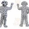 White Dog Mascot Costume with Custom Logo