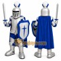 Armored Knight Mascot Costume with Custom Logo
