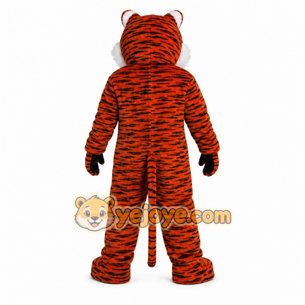 Orange Tiger Mascot Costume with Custom Logo Orange Tiger Mascot Costume with Custom Logo