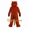 Orange Tiger Mascot Costume with Custom Logo Orange Tiger Mascot Costume with Custom Logo