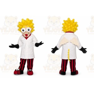 Yellow Dragon Mascot Costume with Custom Logo
