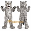 Gray Cougar Mascot Costume with Custom Logo Gray Cougar Mascot Costume with Custom Logo