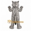 Gray Cougar Mascot Costume with Custom Logo Gray Cougar Mascot Costume with Custom Logo