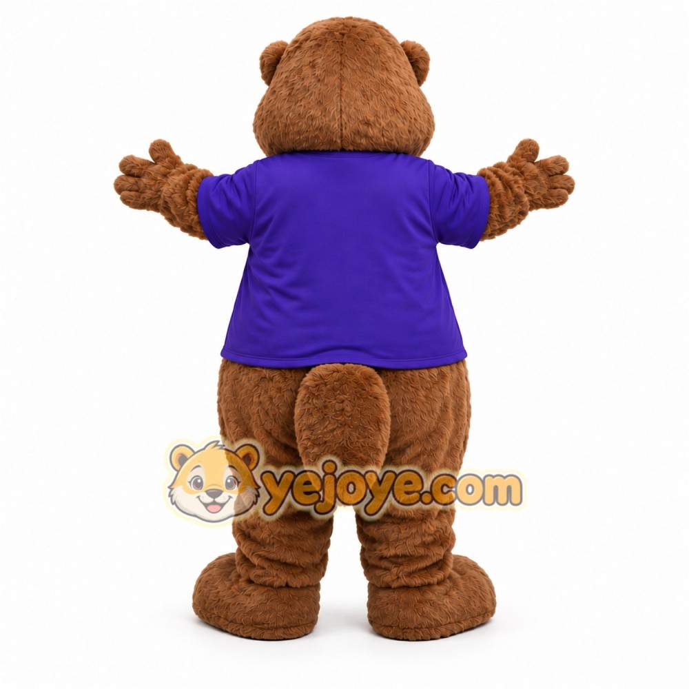 Brown Beaver Mascot Costume with Custom Logo Brown Beaver Mascot Costume with Custom Logo