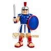 Blue Roman Warrior Mascot Costume with Custom Logo Blue Roman Warrior Mascot Costume with Custom Logo