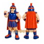 Blue Roman Warrior Mascot Costume with Custom Logo