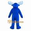 Blue Moose Mascot Costume with Custom Logo Blue Moose Mascot Costume with Custom Logo