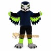 Black Bird Mascot Costume with Custom Logo