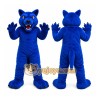 Blue Cougar Mascot Costume with Custom Logo Blue Cougar Mascot Costume with Custom Logo