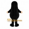 Black Mole Mascot Costume with Custom Logo Black Mole Mascot Costume with Custom Logo