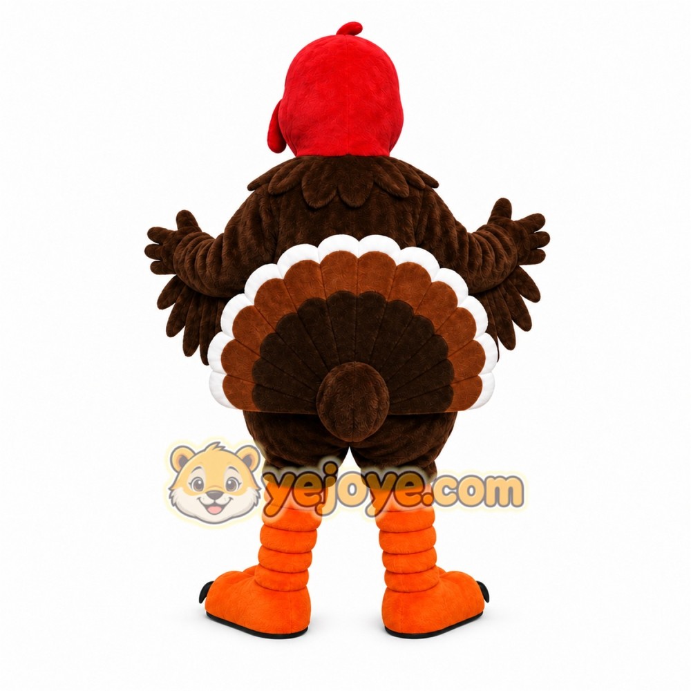 Brown Bird Mascot Costume with Custom Logo Brown Bird Mascot Costume with Custom Logo