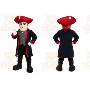 Black Roman Warrior Mascot Costume with Custom Logo