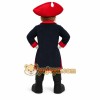 Colonial Man Mascot Costume with Custom Logo Colonial Man Mascot Costume with Custom Logo