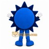 Blue Sun Mascot Costume with Custom Logo Blue Sun Mascot Costume with Custom Logo