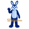 Blue Rabbit Mascot Costume with Custom Logo Blue Rabbit Mascot Costume with Custom Logo