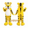 Yellow Tiger Mascot Costume with Custom Logo