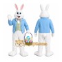White Rabbit Mascot Costume with Custom Logo