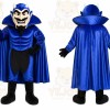 Blue Devil Mascot Costume with Custom Logo