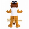 Brown Lion Mascot Costume with Custom Logo Brown Lion Mascot Costume with Custom Logo