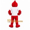 Red Bird Mascot Costume with Custom Logo