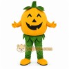Orange Pumpkin Mascot Costume with Custom Logo