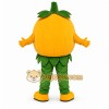 Orange Pumpkin Mascot Costume with Custom Logo