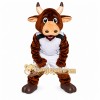 Brown Bull Mascot Costume with Custom Logo Brown Bull Mascot Costume with Custom Logo