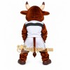 Brown Bull Mascot Costume with Custom Logo Brown Bull Mascot Costume with Custom Logo