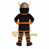 Black Viking Mascot Costume with Custom Logo Black Viking Mascot Costume with Custom Logo