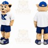 Tan Cougar Mascot Costume with Custom Logo